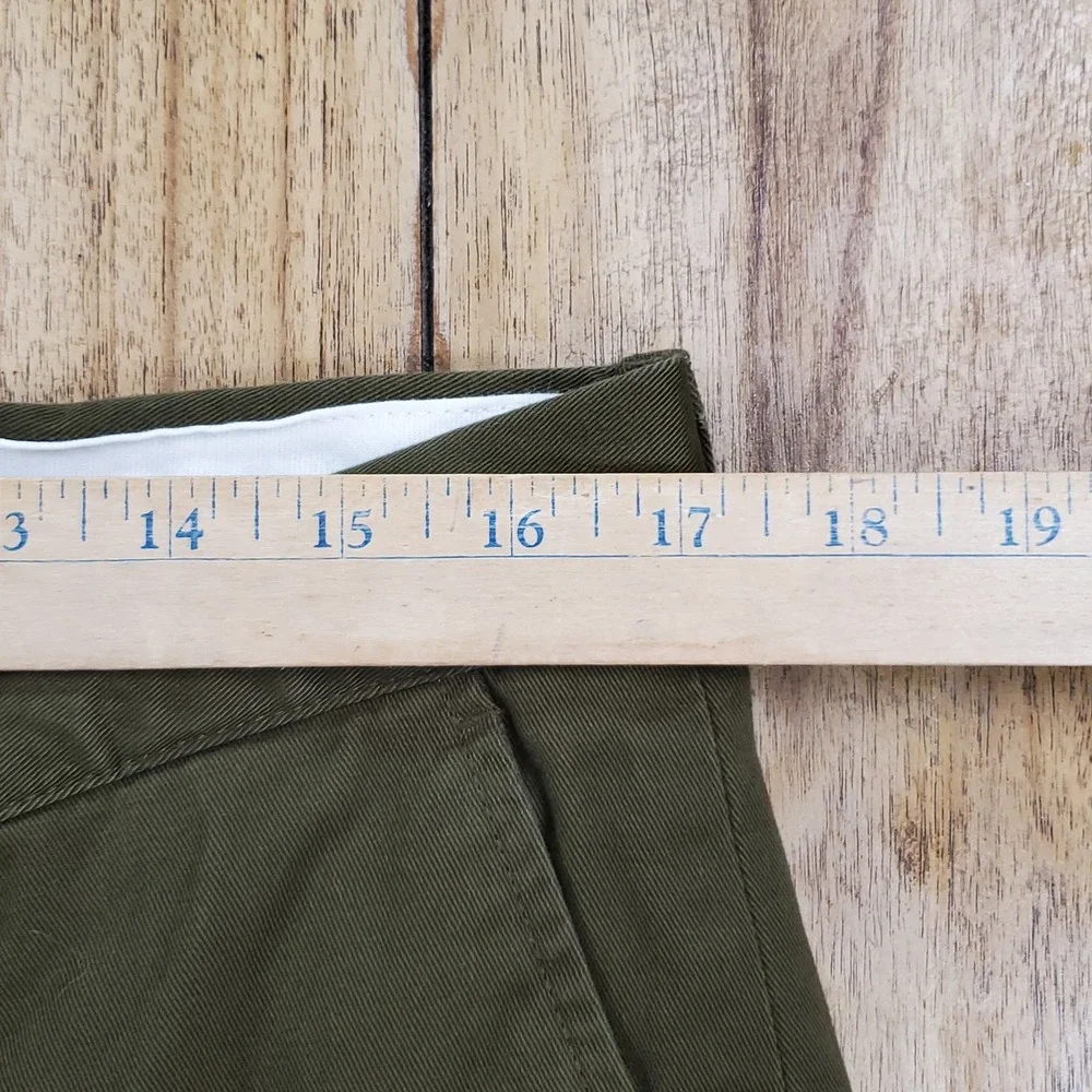 New Vintage Polo Ralph Lauren Preston Pant Men 34x30 Olive Green Chino Cotton